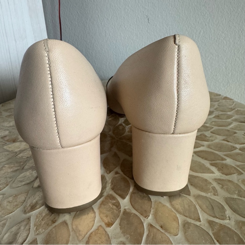 J.Crew Bryan Cap Toe Two Tone Block Heel Leather Pumps size 7 - Picture 7 of 8